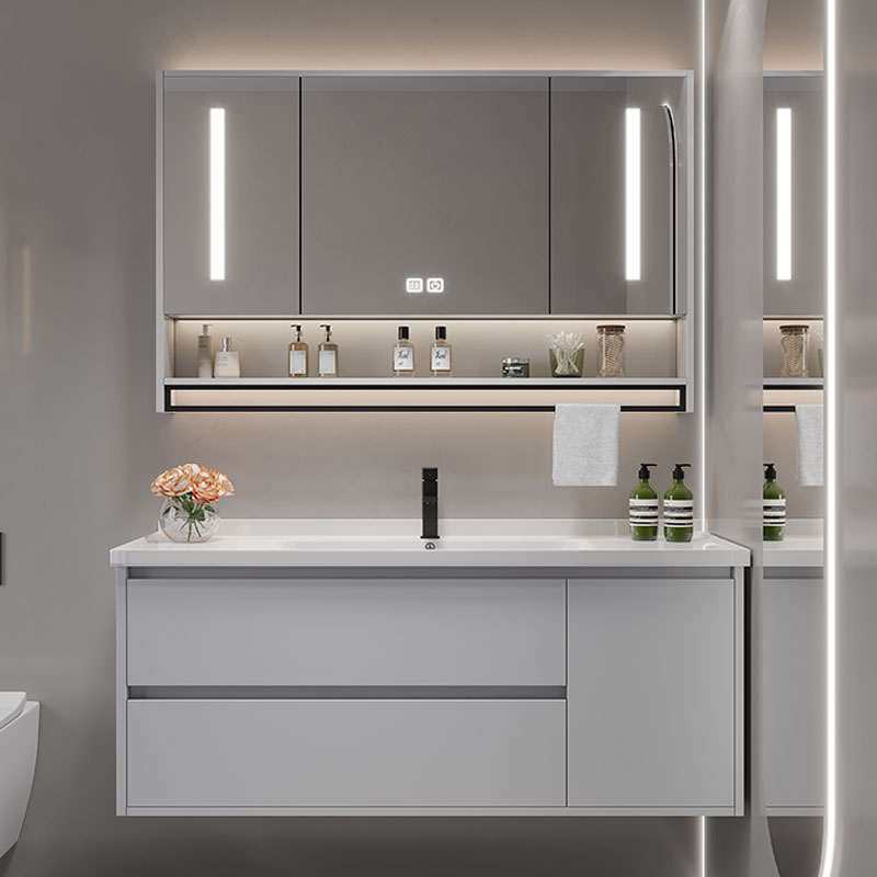Home Bathroom Vanity Combo - Vintage scheidingswand badkamerijdelheden toiletijdelheid wit licht