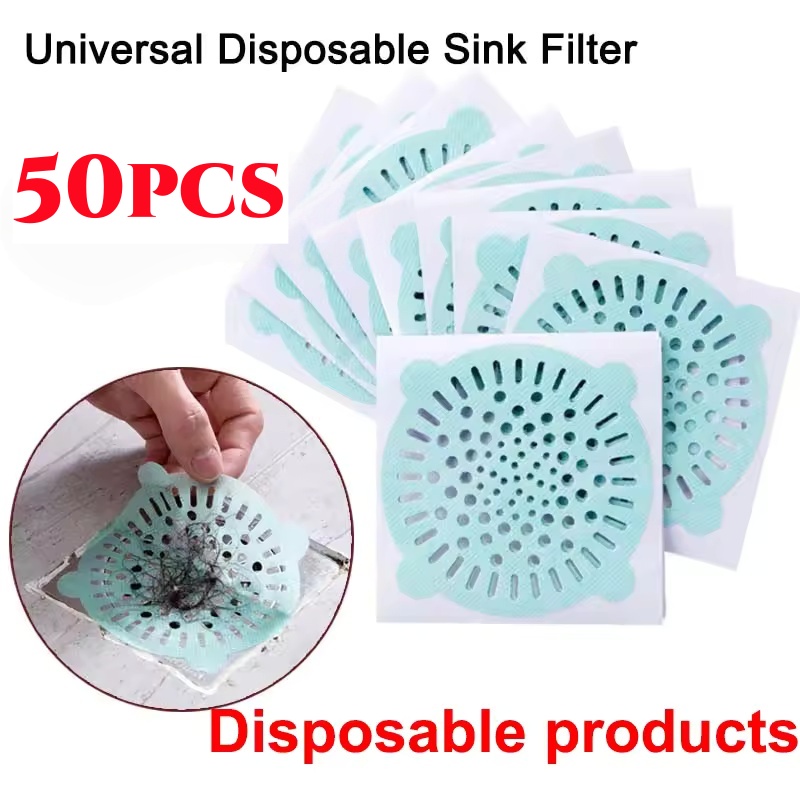 Drain Hair Catcher - 50 Stuks 10X10 Cm Wegwerp Afvoerputje