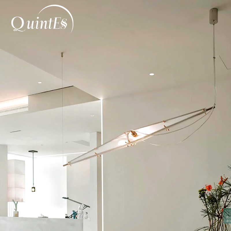 Home Bathroom Lighting Design - LED-glazen kroonluchter Minimalistisch ontwerp Zilver Art