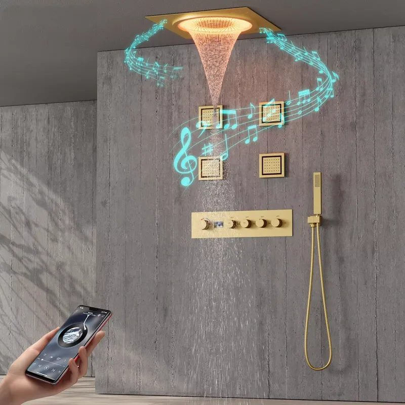 Home For Bathroom - Slimme LED Doucheset Badkamer Muziek Verborgen