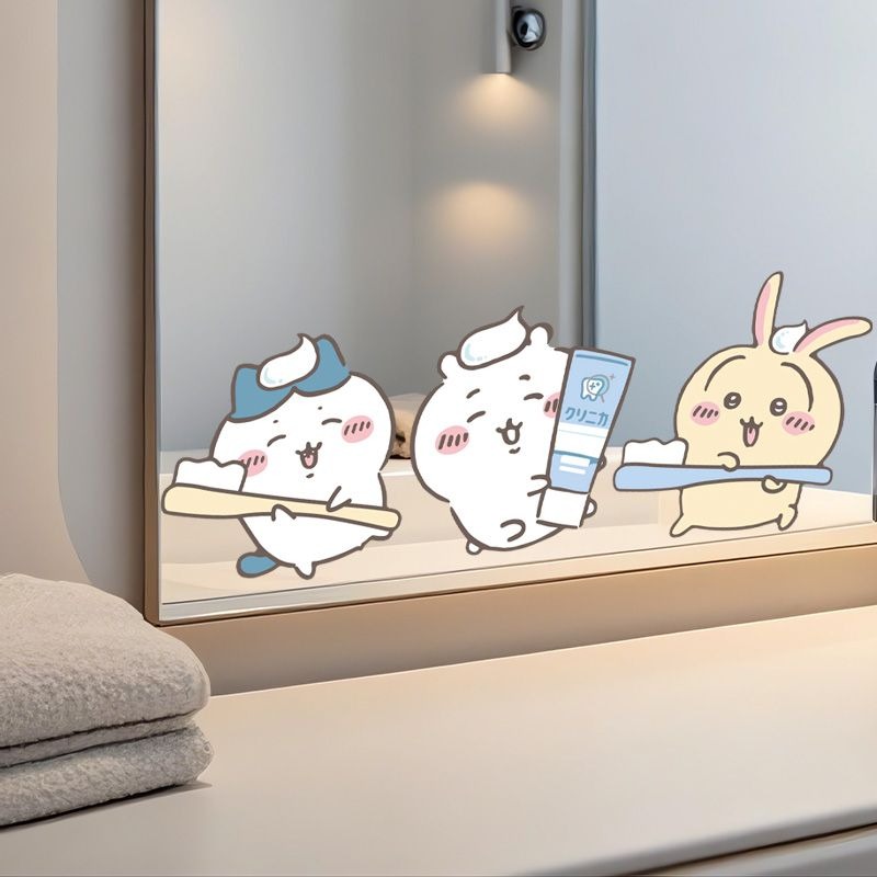 Home One Bathroom - Hot Chiikawa spiegelstickers sterke kleefkracht duidelijke