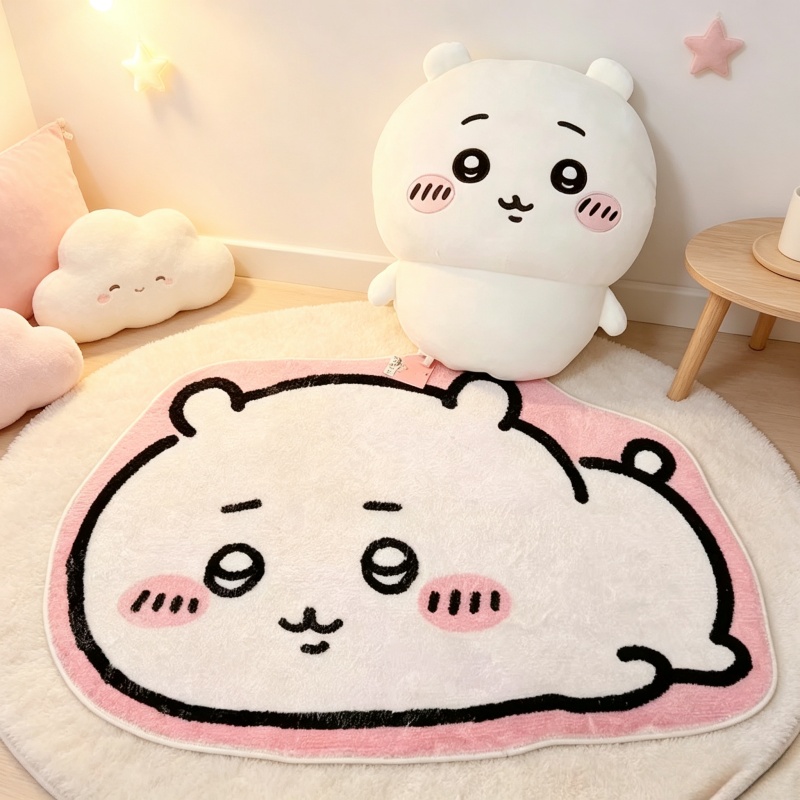 Home Goods Bathroom - Hot Chiikawa Cartoon Tapijt Anime Hachiware