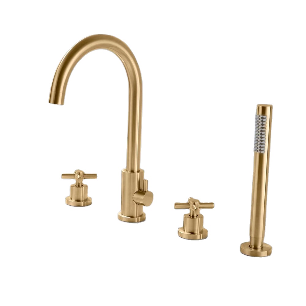 Home Bathroom Design Simple - 2021 Luxe design geborsteld goud Eenvoudige