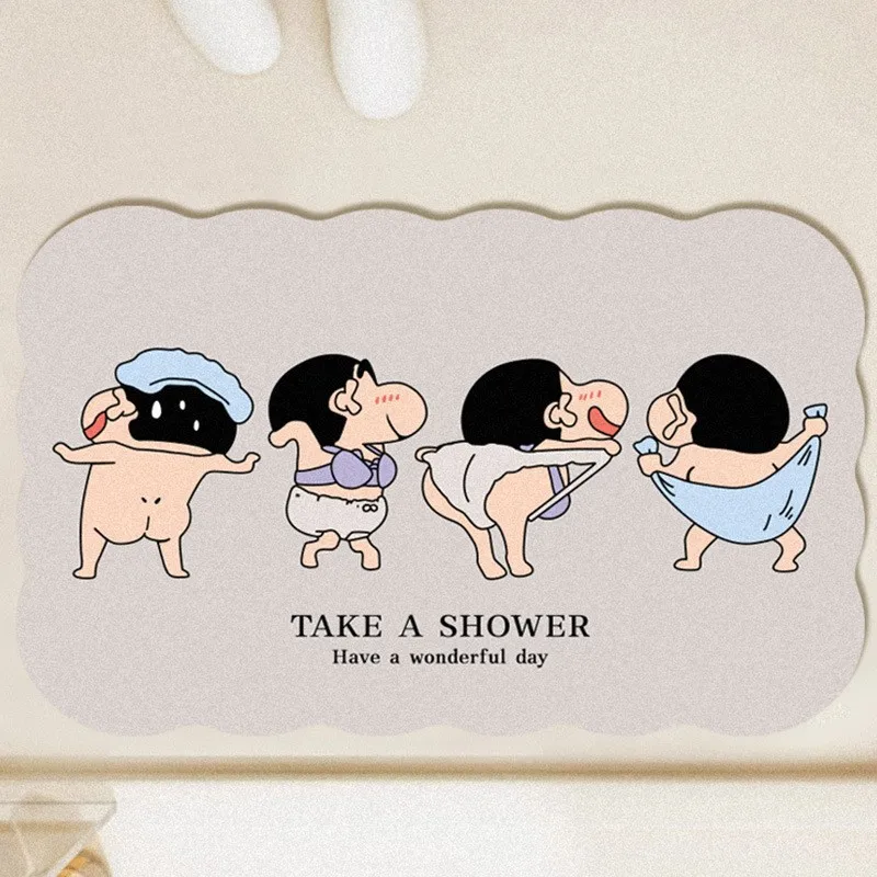 Home Goods Bathroom - Cartoon Schattige Krijt Shin-Chan Huis Badkamer