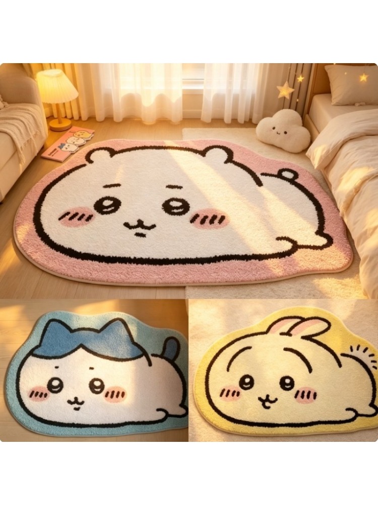 Home Goods Bathroom - Chiikawa Cartoon Tapijt Anime Hachiware Usagi