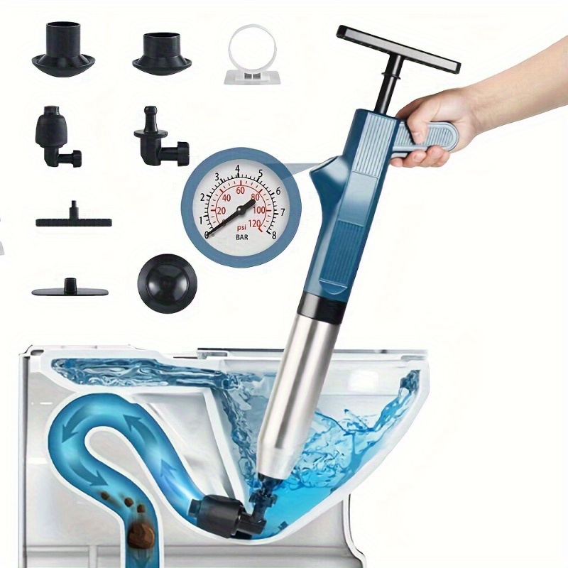 Plunger Toilet - Pijpleiding Reinigingsgereedschap Set Hogedruk Plunger Riool