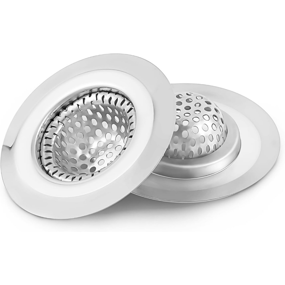 Drain Hair Catcher - 2 STUKS Badkamer Gootsteen Afvoerzeef Covers