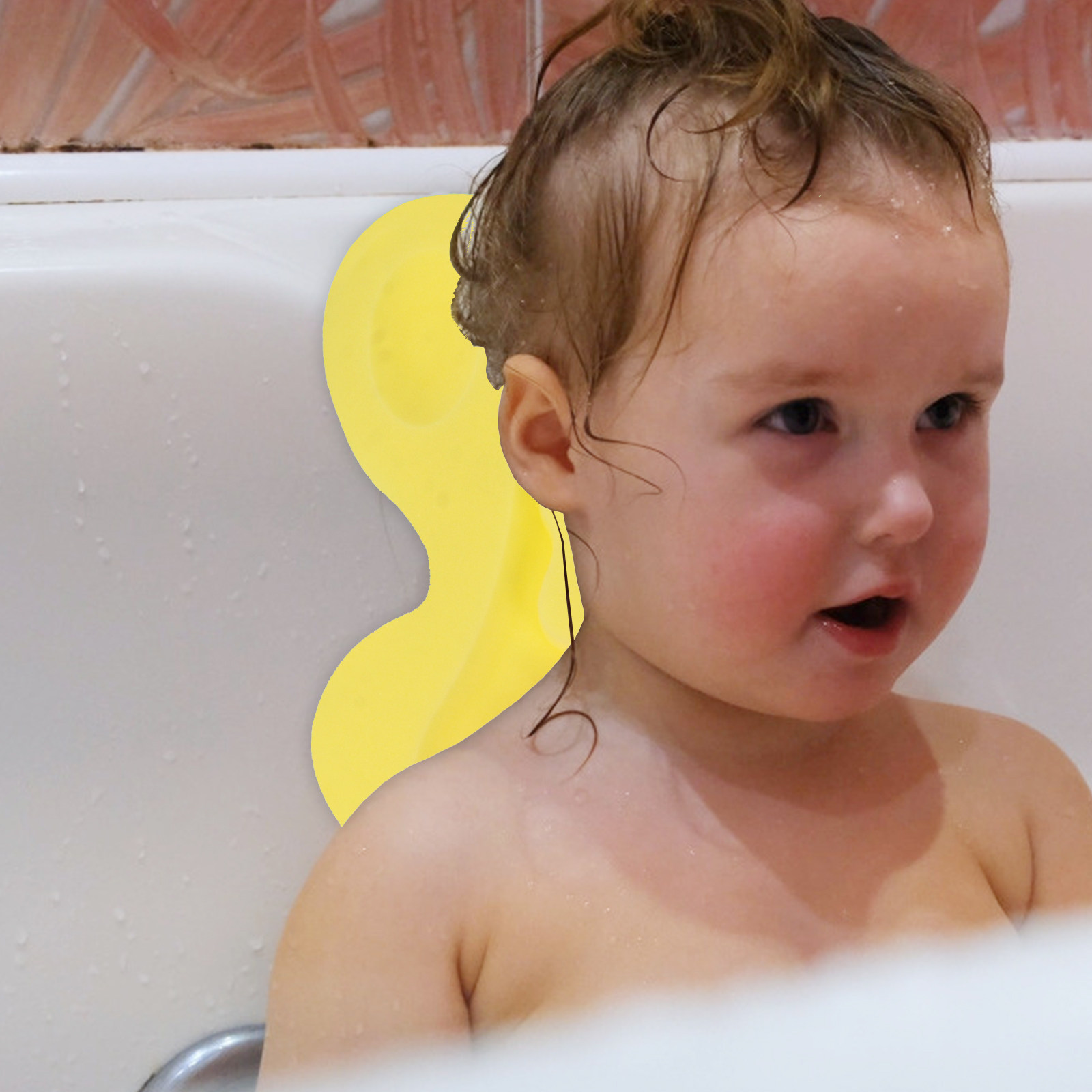 Non Slip Bath Mat - Babybadspons Badkussen voor baby's Antislip Zacht