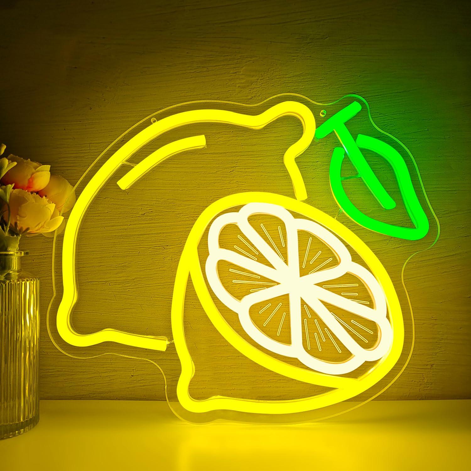 Home For Bathroom - Citroen Neon Lichtreclame Dimbare LED Verlichte