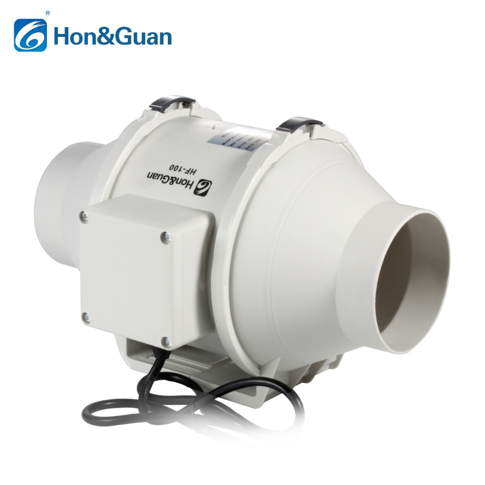 Home Bathroom Vent Fans - 4 ''Stille Inline Duct Fan Hoge