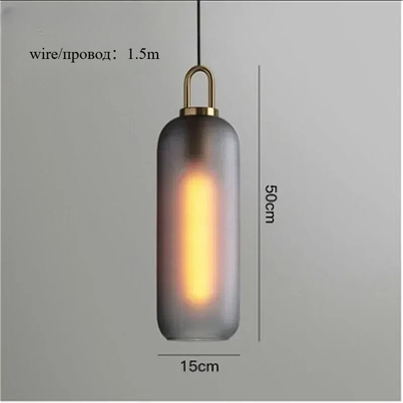 Nordic Glass Art Design zwarte - Home Bathroom Lighting Design recensie en prijs