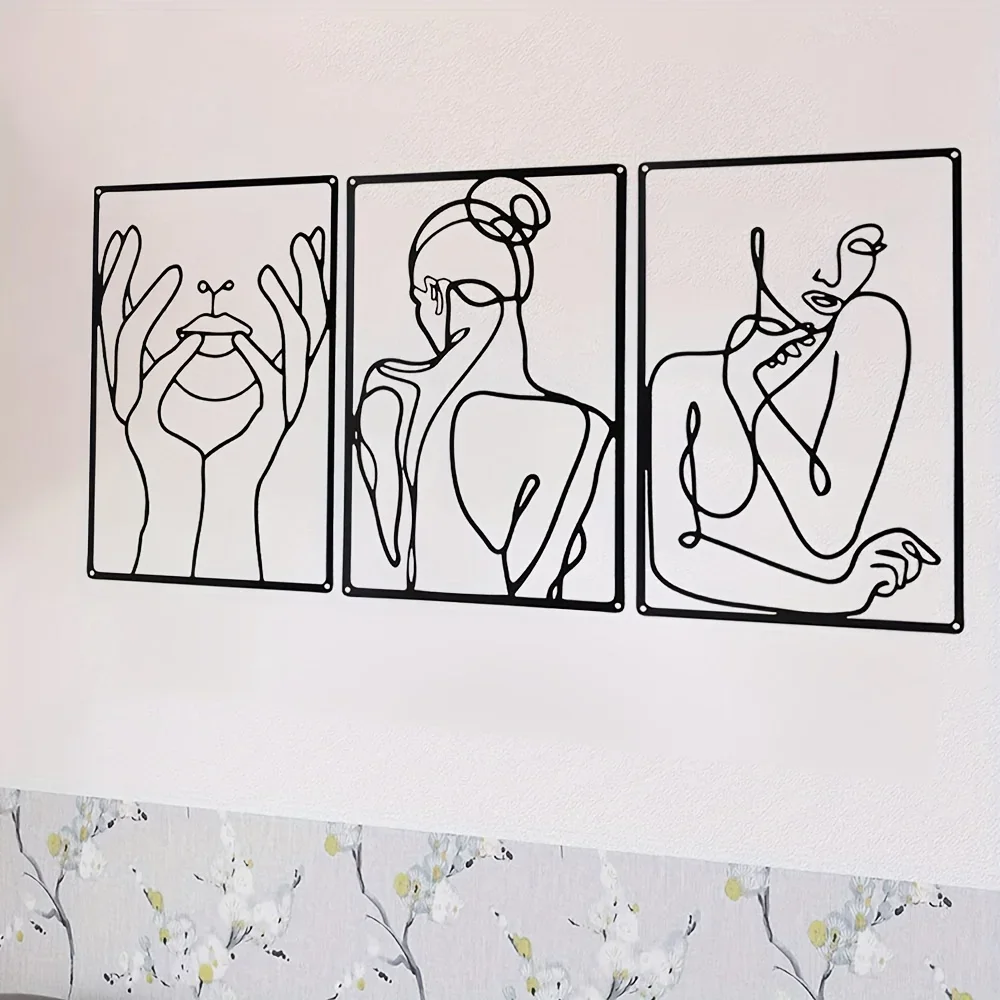 3 Stuks Prachtige Lijntekening - Home Goods Bathroom recensie en prijs