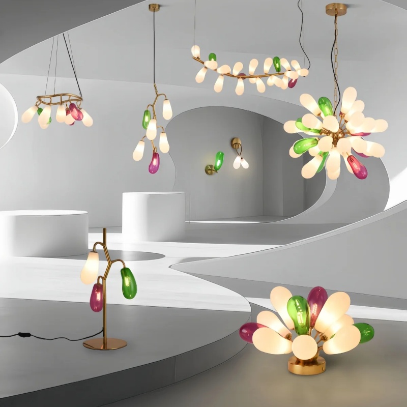 Moderne aubergine design gekle - Home Bathroom Lighting Design recensie en prijs