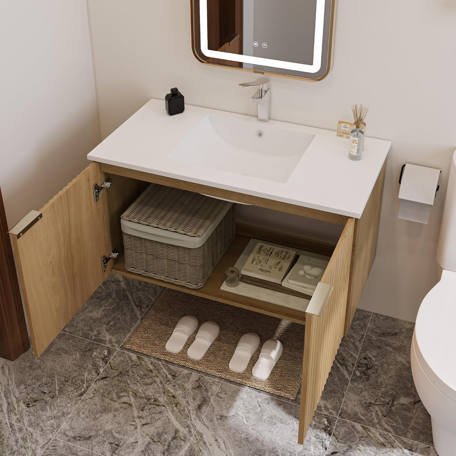 Moderne zwevende badkamermeube - Home For Bathroom recensie en prijs