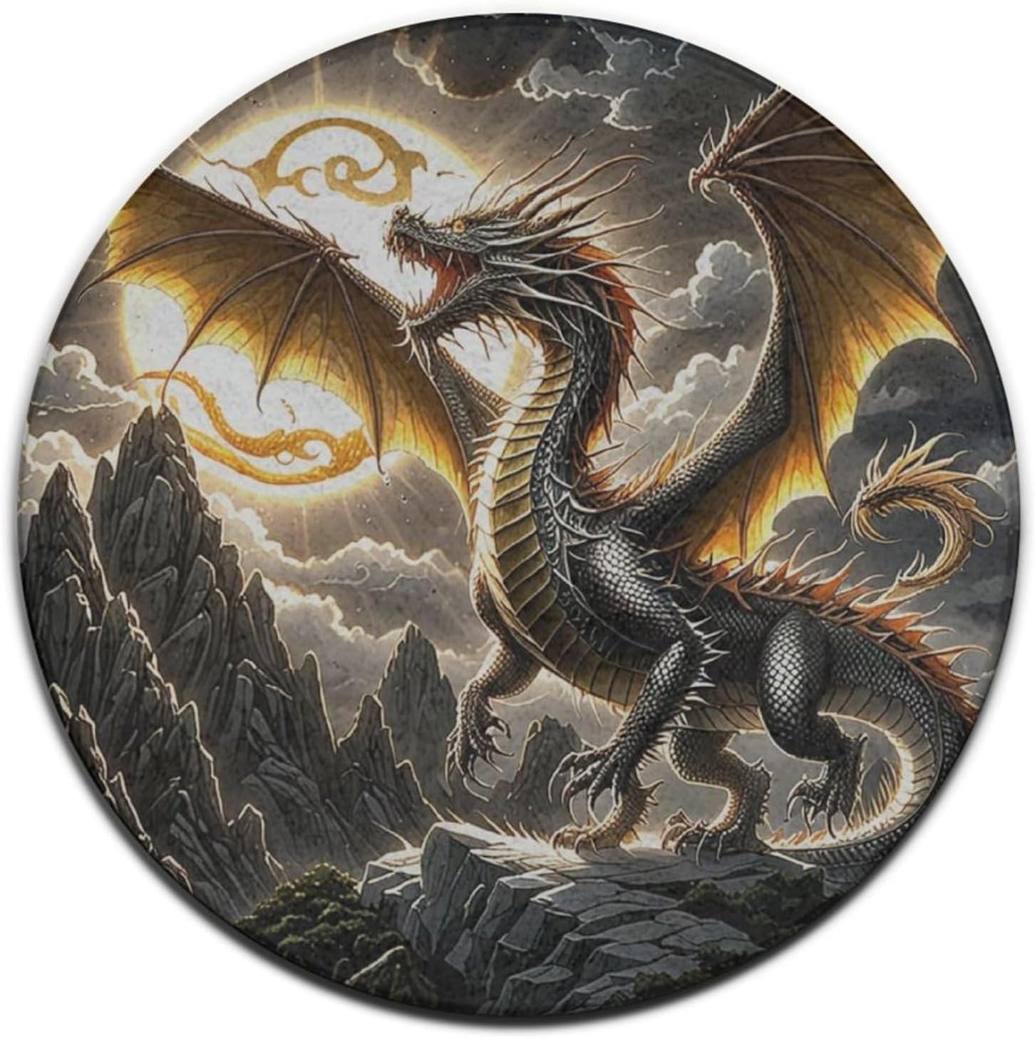 Majestueus drakenronde vloerkl - Home Bathroom Scene recensie en prijs