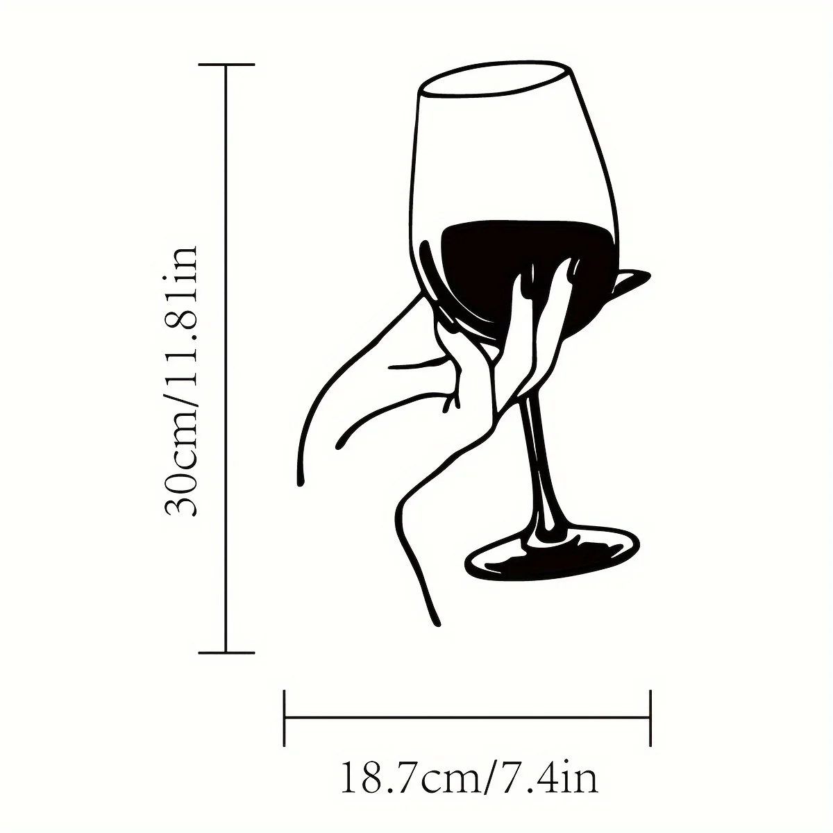 Wine Lover Lady Hand metalen w - Home Goods Bathroom recensie en prijs