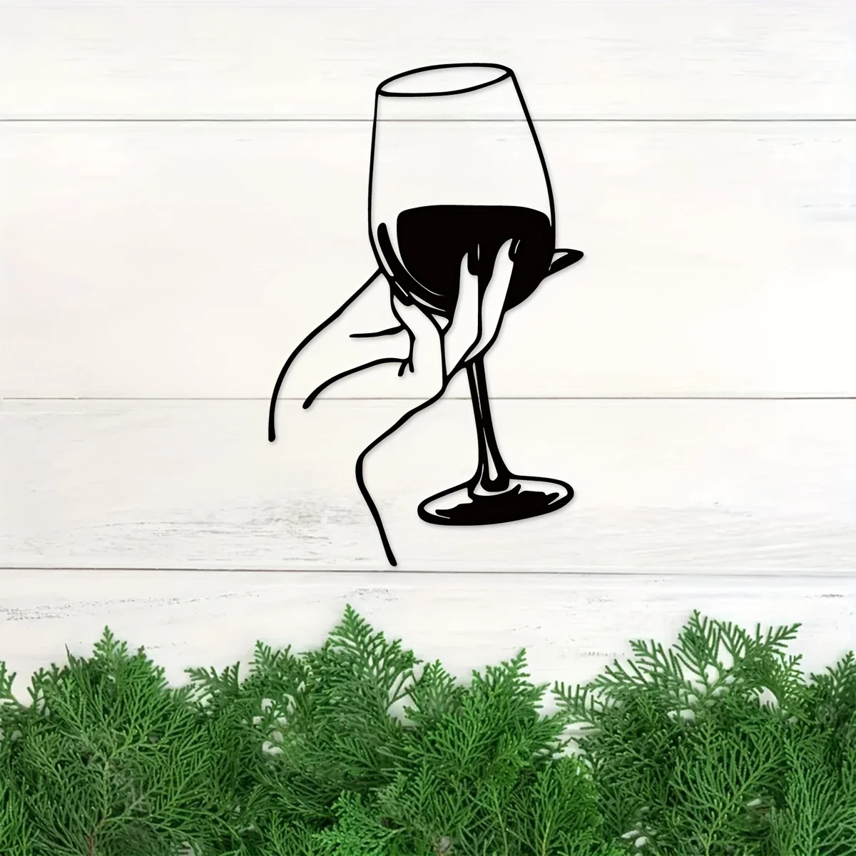 Wine Lover Lady Hand metalen w - Home Goods Bathroom recensie en prijs