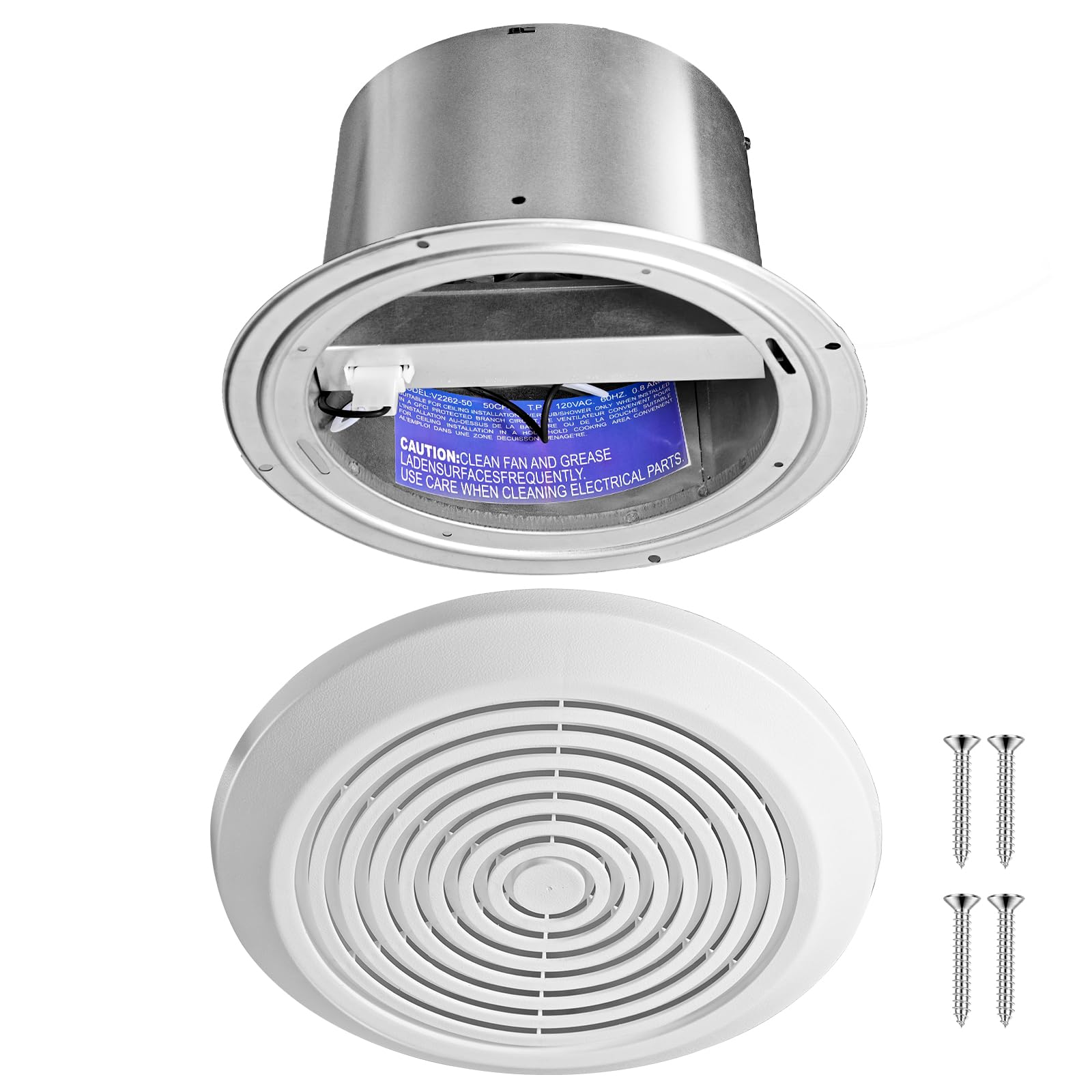 V2262-50 7 inch badkamerventil - Home Bathroom Vent Fans recensie en prijs