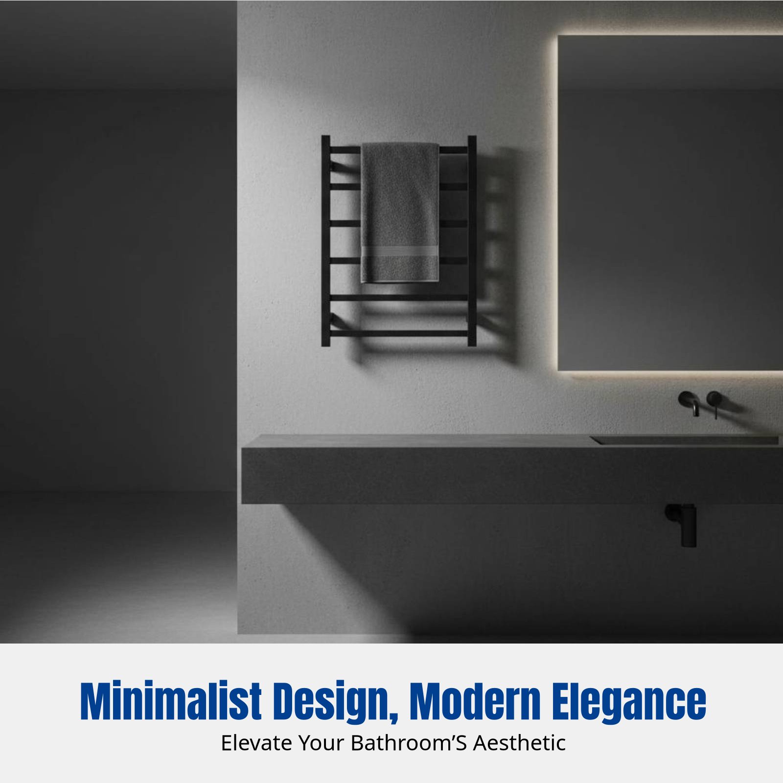 Slim elektrisch handdoekenrek, - Home For Bathroom recensie en prijs