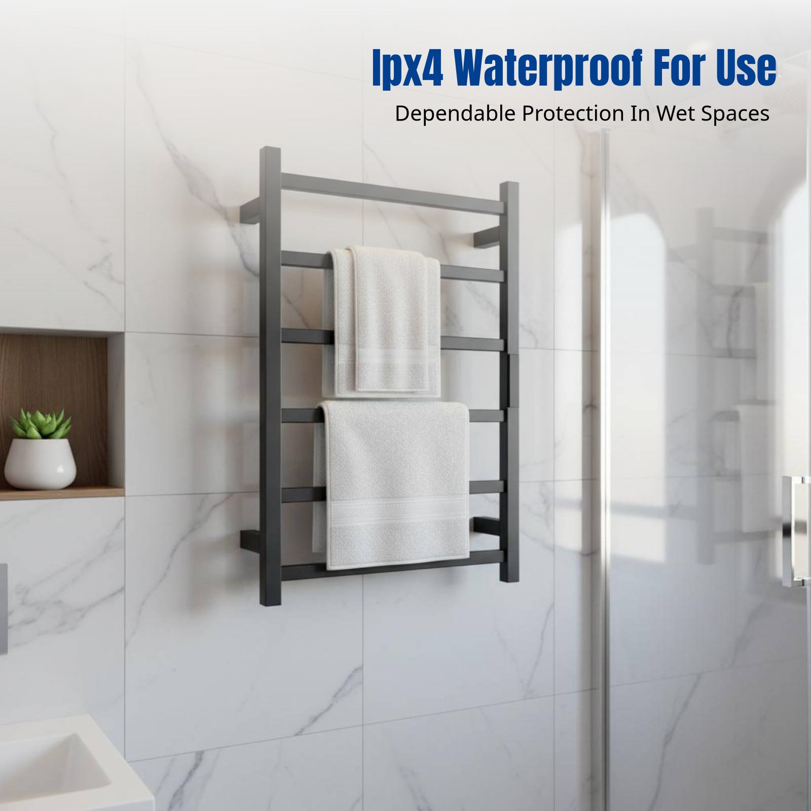 Slim elektrisch handdoekenrek, - Home For Bathroom recensie en prijs