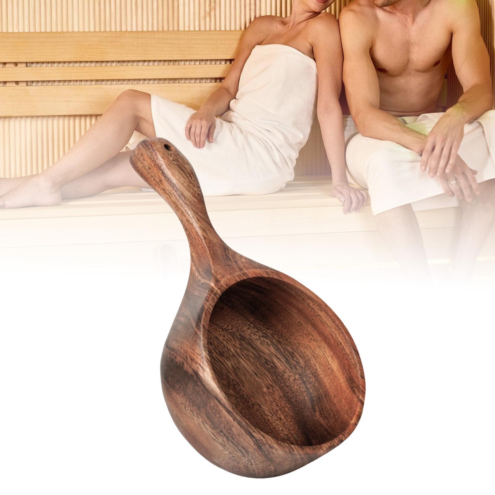 Houten saunalepel, badwatersch - Home Bathroom With Sauna recensie en prijs