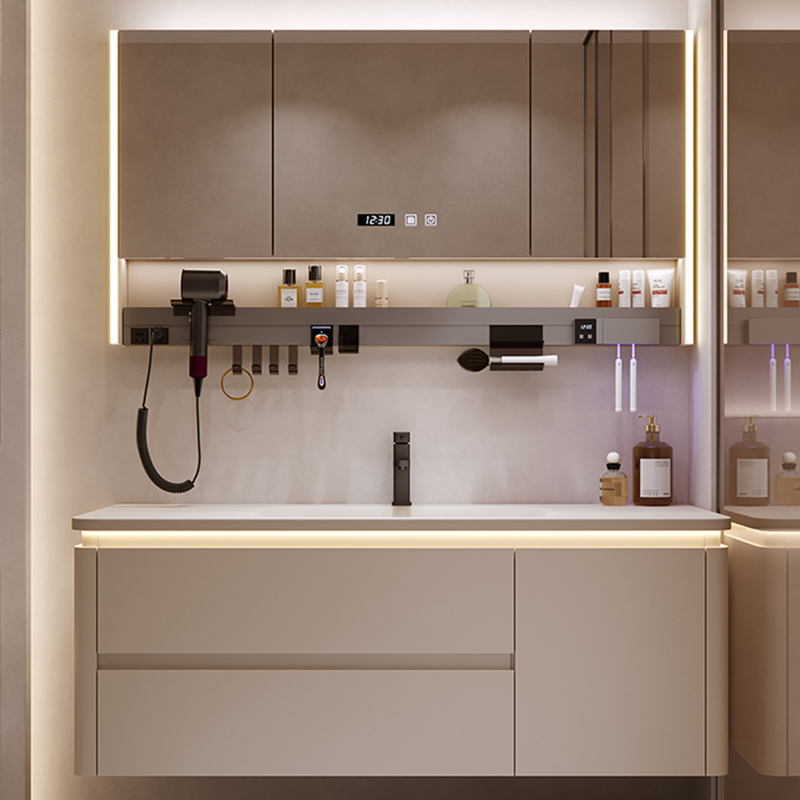 Moderne eenvoudige badkamerkas - Home Bathroom Vanity Combo recensie en prijs