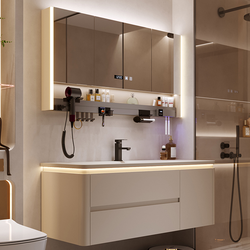Moderne eenvoudige badkamerkas - Home Bathroom Vanity Combo recensie en prijs