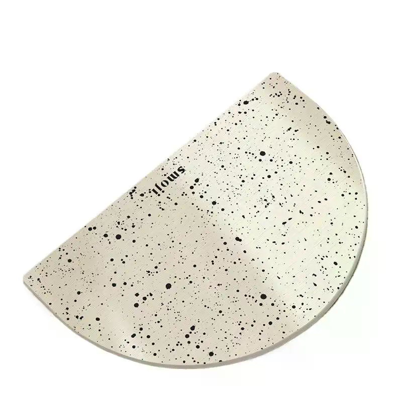 Ovale gevlekte diatomeeënaarde - Non Slip Bath Mat recensie en prijs