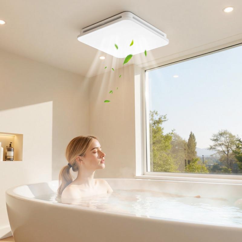 Badkamerventilator met LED-ver - Home Bathroom Vent Fans recensie en prijs