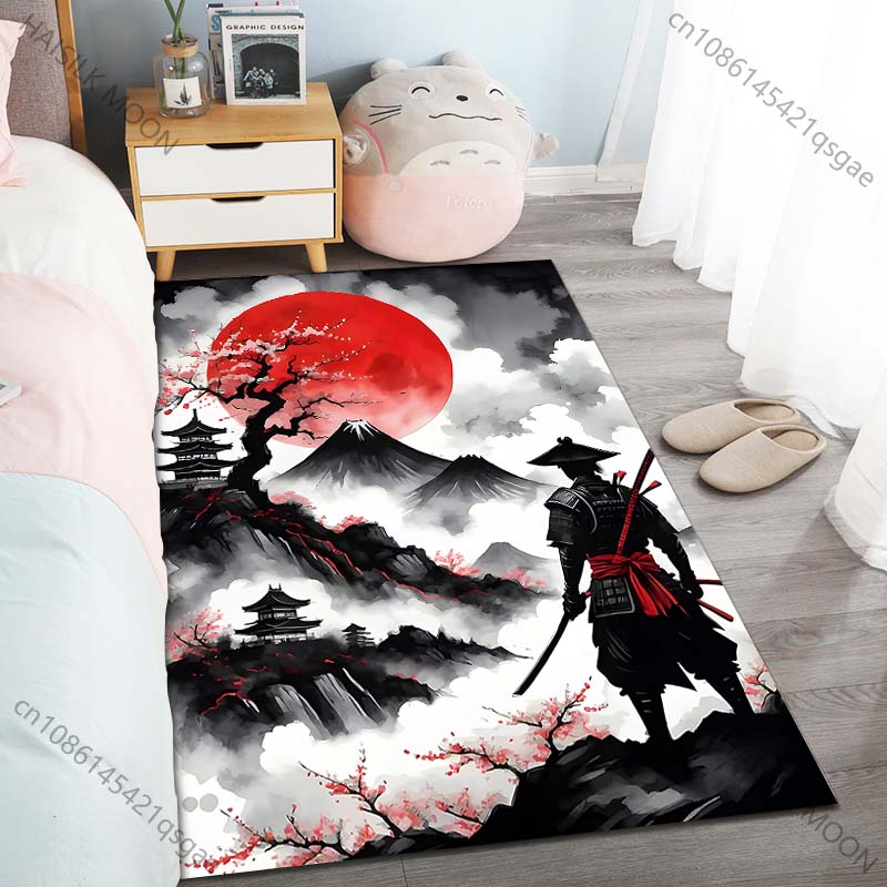Samurai rode zon bergscène Pat - Home Bathroom Scene recensie en prijs