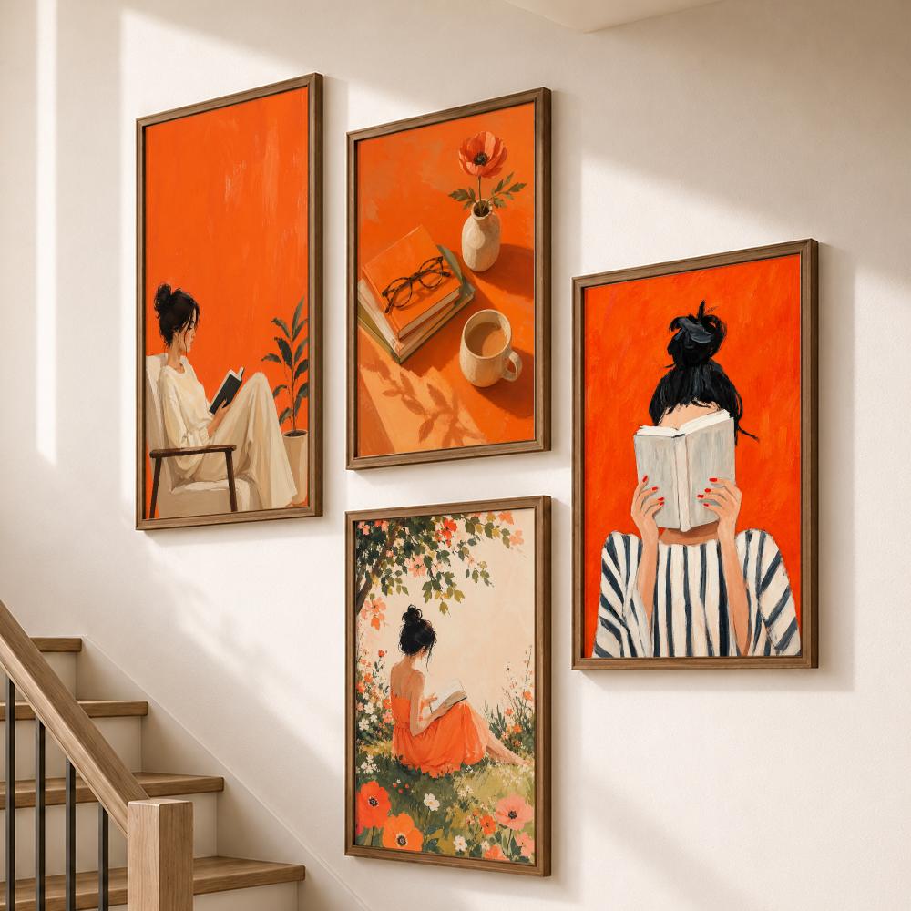 Oranje Sfeervolle Vrouwen Leze - Home Bathroom Scene recensie en prijs