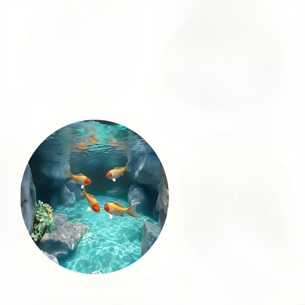 Koi Fish Pond Ronde Rug Fleece - Home Bathroom Scene recensie en prijs