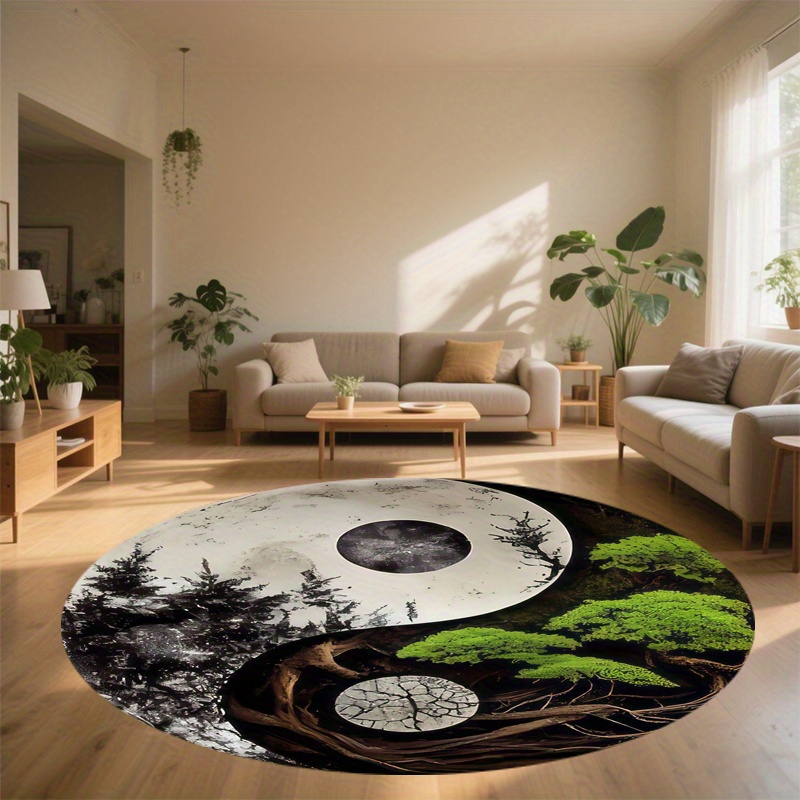 1pc Taiji-stijl nachtscène ron - Home Bathroom Scene recensie en prijs