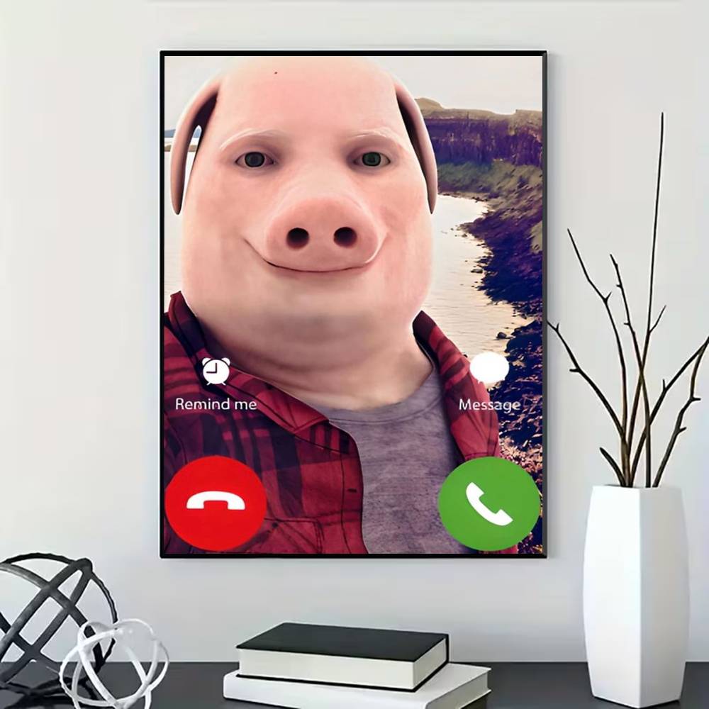 John Pork is Calling Poster vo - Home Bathroom Called recensie en prijs