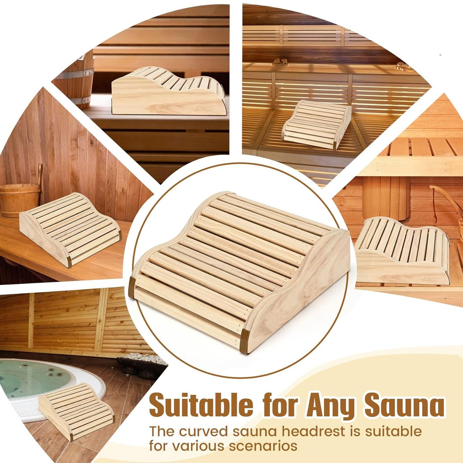 Sauna-hoofdsteun Ergonomische  - Home Bathroom With Sauna recensie en prijs