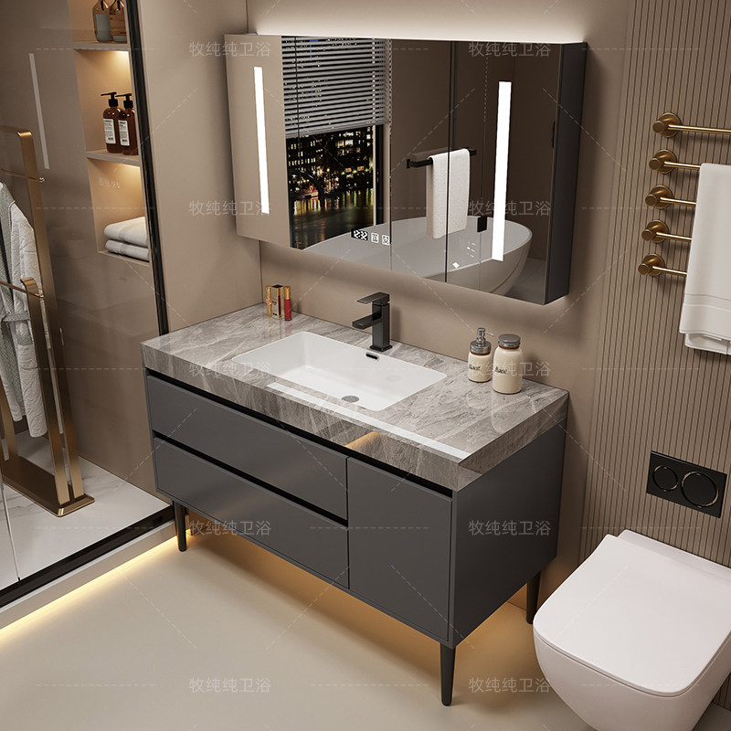 Boven de spiegel Badkamerkast  - Home Bathroom Vanity Combo recensie en prijs